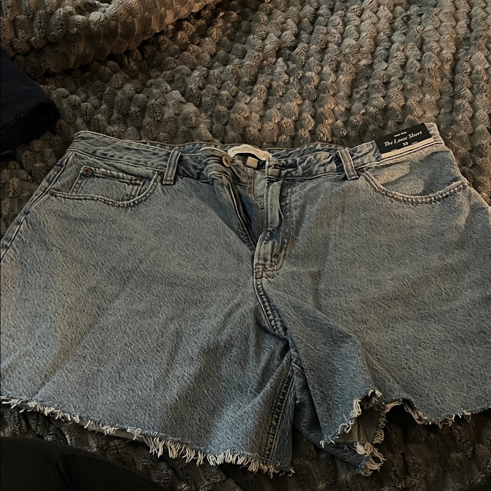 Abercrombie & Fitch Blue Jean Shorts